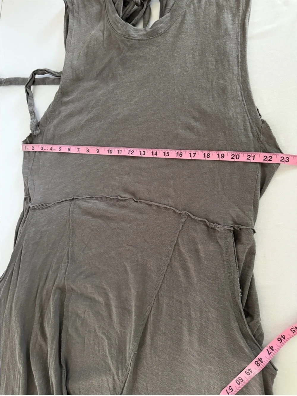 Free People Sleeveless Taupe Jumpsuit